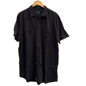 Grayers Men's X-Large Jersey Cotton Short Sleeve Button‎ Up Collared Shirt​​